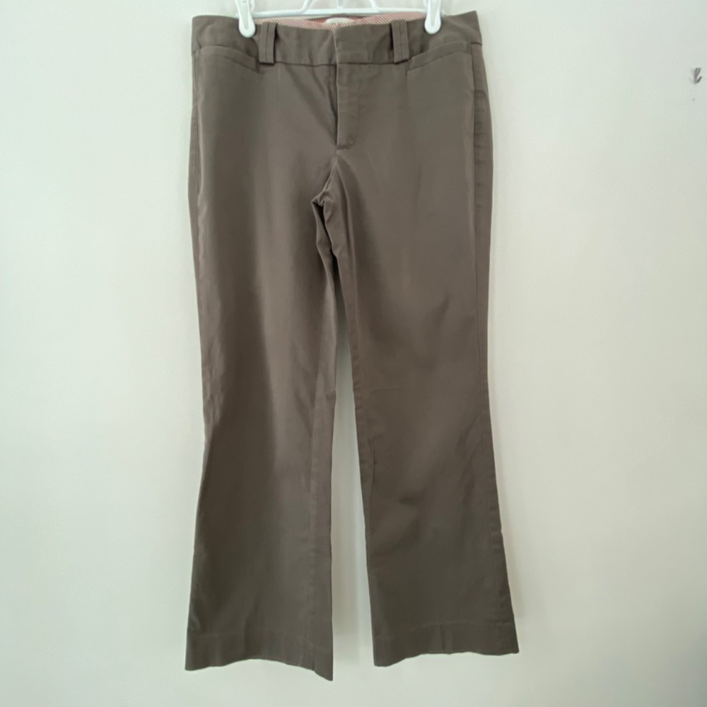 Banana Republic The Logan Fit Wide Leg Dark Tan/Brown Pants, Size 6